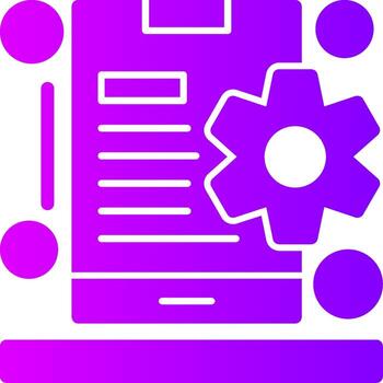 móvil mejoramiento sólido multi degradado icono vector