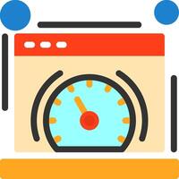 Page speed Flat Icon vector