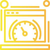 Page speed Linear Gradient Icon vector