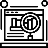 Website audit Line Icon vector