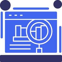 Website audit Solid Two Color Icon vector