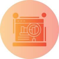 Website audit Gradient Circle Icon vector