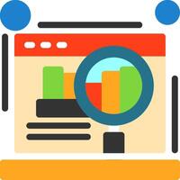 Website audit Flat Icon vector