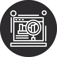 Website audit Inverted Icon vector