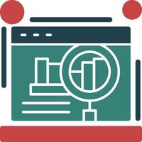 Website audit Glyph Two Color Icon vector