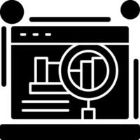 Website audit Glyph Icon vector