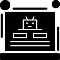 Robotstxt Glyph Icon vector