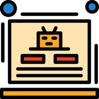 Robotstxt Line Filled Icon vector