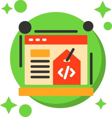 Meta tags Tailed Color Icon