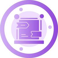 Canonical URL Glyph Gradient Icon vector