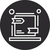 Canonical URL Inverted Icon vector