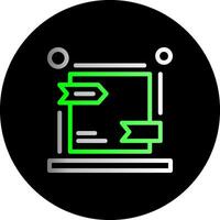 Canonical URL Dual Gradient Circle Icon vector