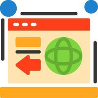 Redirect Flat Icon vector