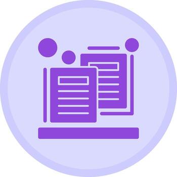 Duplicate content Multicolor Circle Icon vector