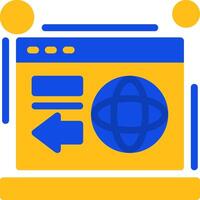 Redirect Flat Two Color Icon vector