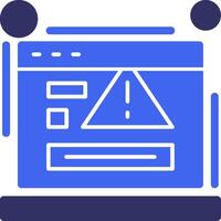 404 error Solid Two Color Icon vector