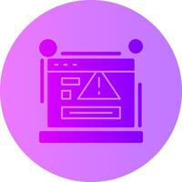 404 error Gradient Circle Icon vector