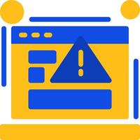 404 error Flat Two Color Icon vector