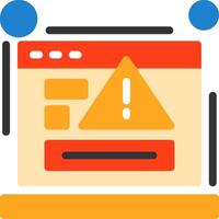 404 error Flat Icon vector