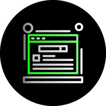 Schema markup Dual Gradient Circle Icon vector