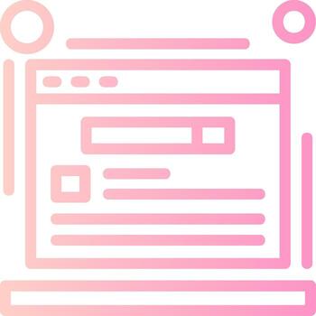 Schema markup Linear Gradient Icon vector