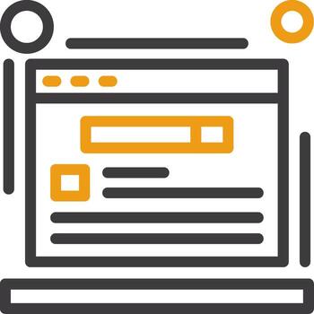 Schema markup Line Two Color Icon vector