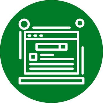 Schema markup Outline Circle Icon vector