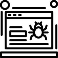 Crawling Line Icon vector