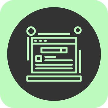 Schema markup Linear Round Icon vector