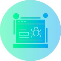 Crawling Gradient Circle Icon vector