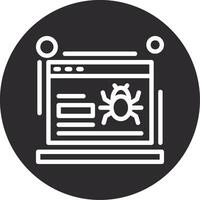 Crawling Inverted Icon vector