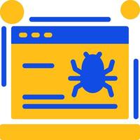 Crawling Flat Two Color Icon vector