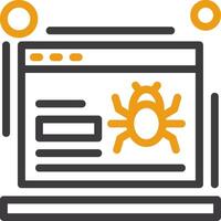 Crawling Line Two Color Icon vector