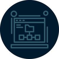 XML sitemap Line Multi color Icon vector