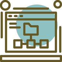 xml mapa del sitio lineal circulo icono vector