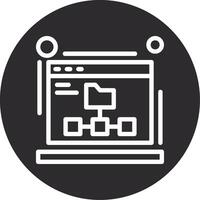 XML sitemap Inverted Icon vector