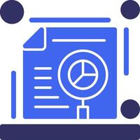 SEO audit Solid Two Color Icon vector