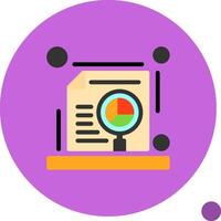 SEO audit Flat Shadow Icon vector