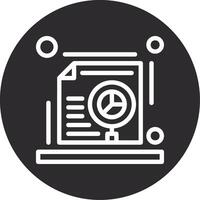 SEO audit Inverted Icon vector