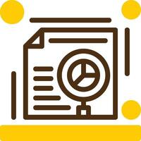 SEO audit Yellow Lieanr Circle Icon vector