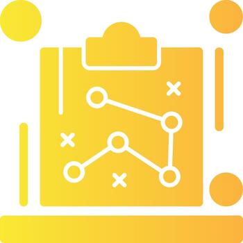 SEO strategy Solid Multi Gradient Icon vector