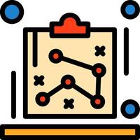 SEO strategy Line Filled Icon vector