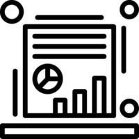 SEO report Line Icon vector