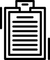 Clipboard Line Icon vector