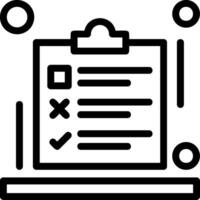 SEO checklist Line Icon vector