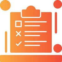 SEO checklist Solid Multi Gradient Icon vector