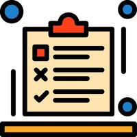 SEO checklist Line Filled Icon vector