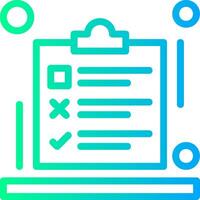 SEO checklist Linear Gradient Icon vector