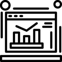 Google Analytics Line Icon vector