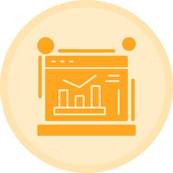 Google Analytics Multicolor Circle Icon vector